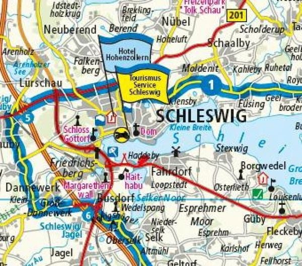 Produktbild: Motorradkarte Schleswig-Holstein 1:250 000