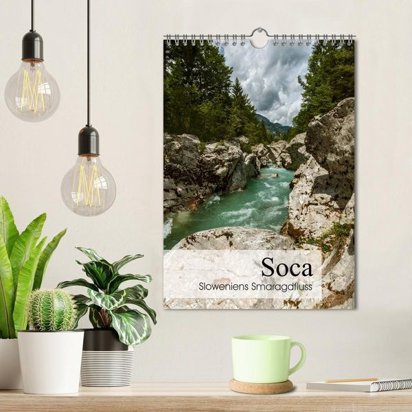 Produktbild: Soca - Sloweniens Smaragdfluss (Wandkalender 2026 DIN A4 hoch), CALVENDO Monatskalender