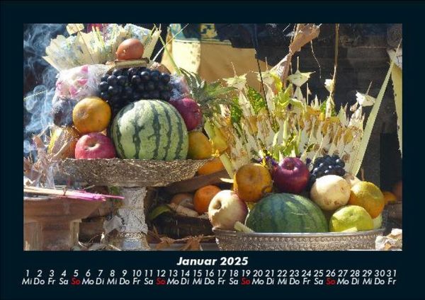 Produktbild: Obstkalender 2025 Fotokalender DIN A5