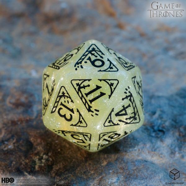 Produktbild: Q-Workshop QWO97676 - Game of Thrones, Stark Dice Set, 8-teilig