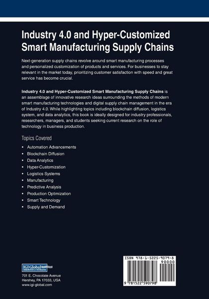 Produktbild: Industry 4.0 and Hyper-Customized Smart Manufacturing Supply Chains