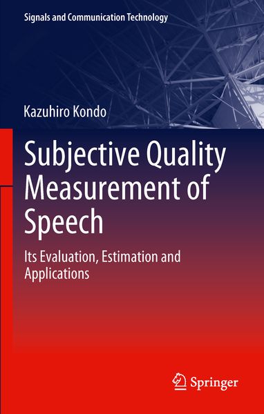Produktbild: Subjective Quality Measurement of Speech