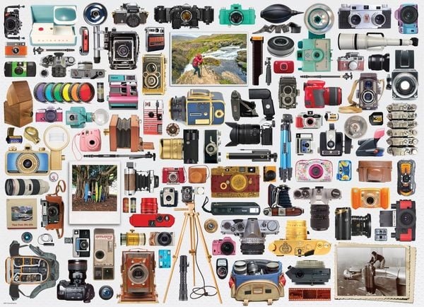 Produktbild: Puzzle 1000 Teile - World of Cameras