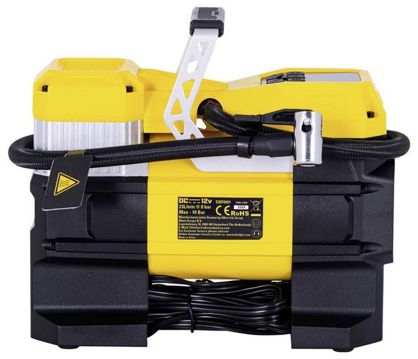 Produktbild: STANLEY SXIF0001 Kompressor 10 bar 12 V Adapter zum Betrieb per Kabel, Digitales Display