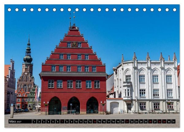 Produktbild: Greifswald, Bilder einer Stadt (Tischkalender 2027 DIN A5 quer), CALVENDO Monatskalender