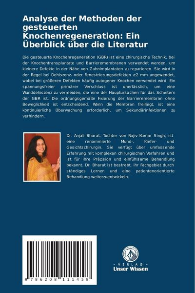 Produktbild: Analyse der Methoden der gesteuerten Knochenregeneration: Ein &Uuml;berblick &uuml;ber die Literatur
