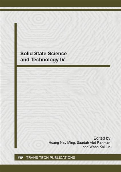Produktbild: Solid State Science and Technology IV