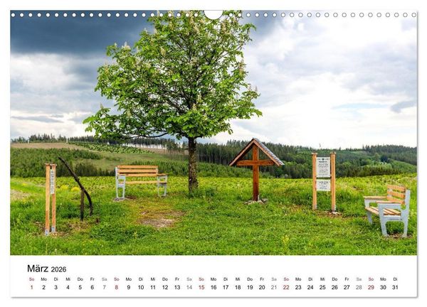 Produktbild: Westfeld-Ohlenbach - Wir feiern 50 Jahre Bundesgolddorf (Wandkalender 2026 DIN A3 quer), CALVENDO Monatskalender