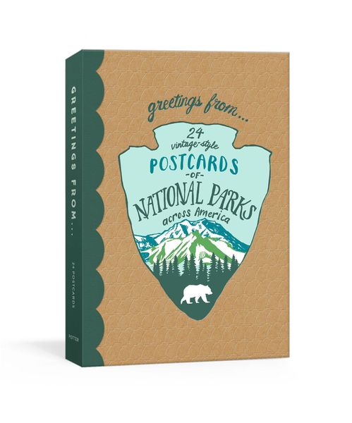 Produktbild: Greetings from: 24 Vintage-Style Postcards of National Parks Across America