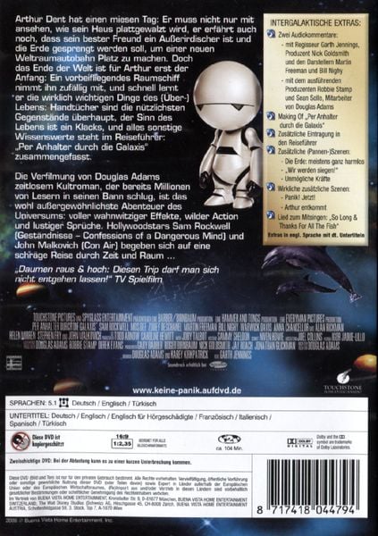 Charaktere In Per Anhalter Durch Die Galaxis Per Anhalter durch die Galaxis von Garth Jennings - DVD | Thalia
