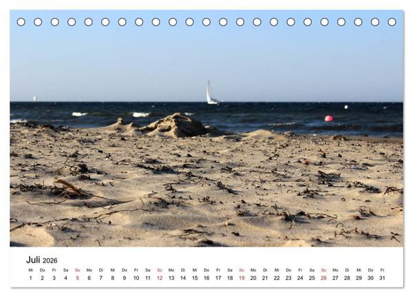 Produktbild: Ostseek&uuml;ste 2026 (Tischkalender 2026 DIN A5 quer), CALVENDO Monatskalender