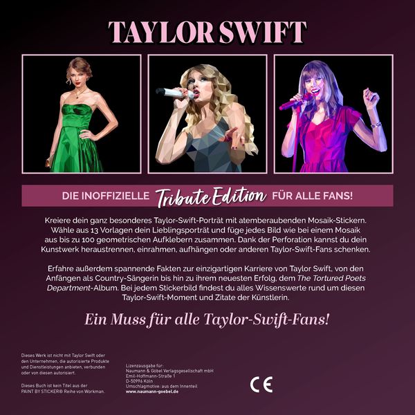Produktbild: Taylor Swift Mosaik-Stickerbuch I Tribute Edition