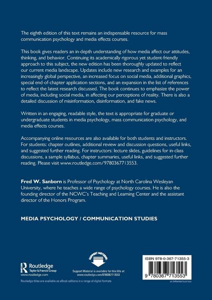Produktbild: A Cognitive Psychology of Mass Communication