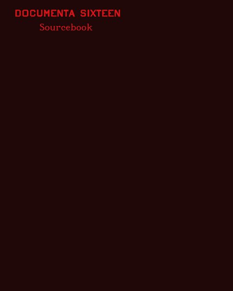 Produktbild: documenta 16 Sourcebook