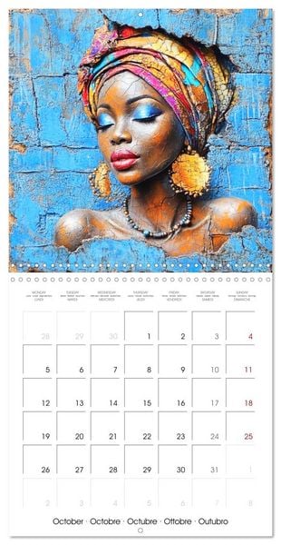 Produktbild: Artistic African Grace (Wall Calendar 2026 12 &times; 12 Inch) CALVENDO 12 Month Wall Calendar