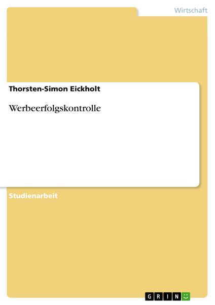 Produktbild: Werbeerfolgskontrolle