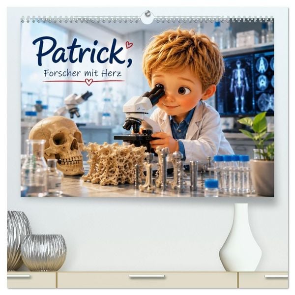 Produktbild: Patrick, Forscher mit Herz (hochwertiger Premium Wandkalender 2027 DIN A2 quer), Kunstdruck in Hochglanz