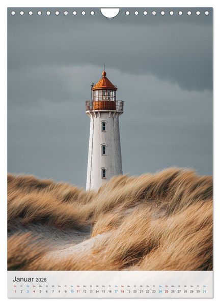 Produktbild: Leuchtturm-Fan (Wandkalender 2026 DIN A4 hoch), CALVENDO Monatskalender