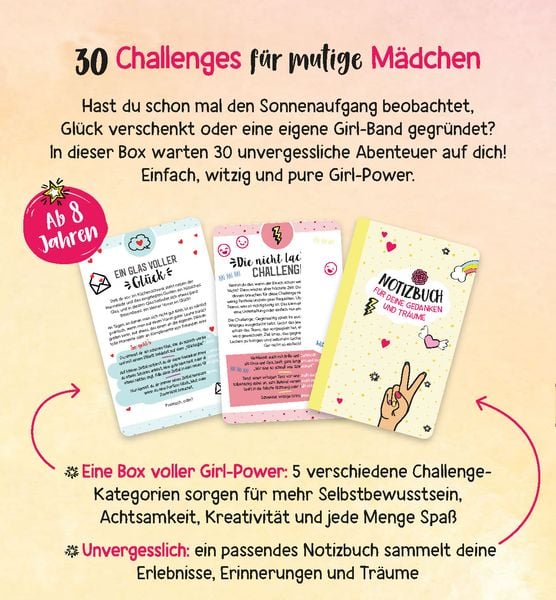 30 Challenges für mutige Mädchen - Frei, frech, wunderbar