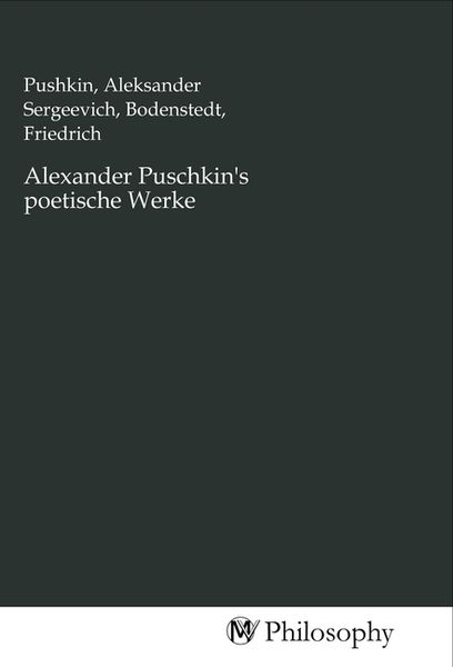 Produktbild: Alexander Puschkin's poetische Werke