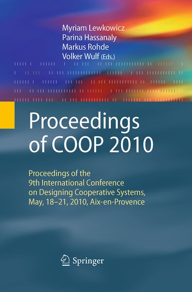 Produktbild: Proceedings of COOP 2010