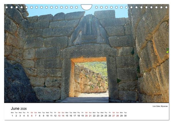 Produktbild: Highlights from the favourite land of the gods - Greece in twelve pictures (Wall Calendar 2026 DIN A4 landscape), CALVENDO 12 Month Wall Calendar