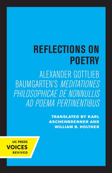 Produktbild: Reflections on Poetry