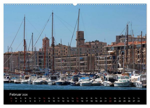 Produktbild: MARSEILLE - Die Hafenmetropole an der C&ocirc;te d'Azur (Wandkalender 2026 DIN A2 quer), CALVENDO Monatskalender