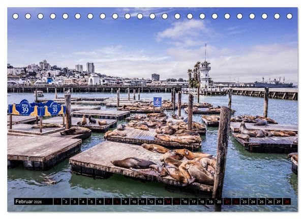Produktbild: San Francisco Moments (Tischkalender 2026 DIN A5 quer), CALVENDO Monatskalender