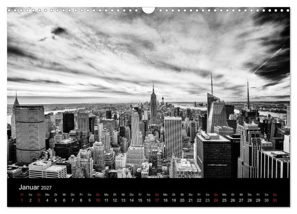 Produktbild: New York 2027 (Wandkalender 2027 DIN A3 quer), CALVENDO Monatskalender