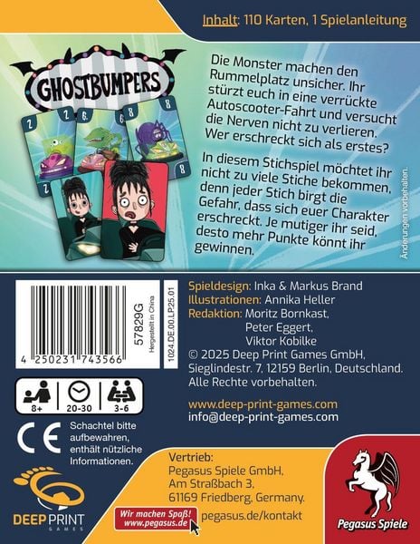 Produktbild: Ghostbumpers (Deep Print Games)