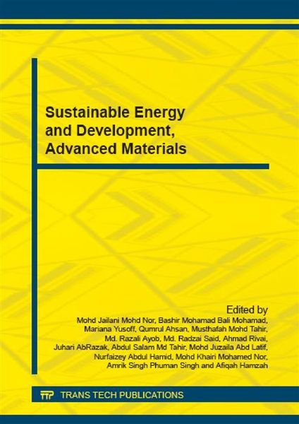 Produktbild: Sustainable Energy and Development, Advanced Materials