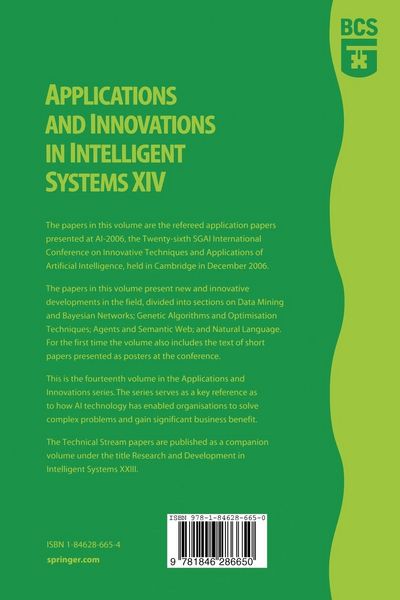 Produktbild: Applications and Innovations in Intelligent Systems XIV
