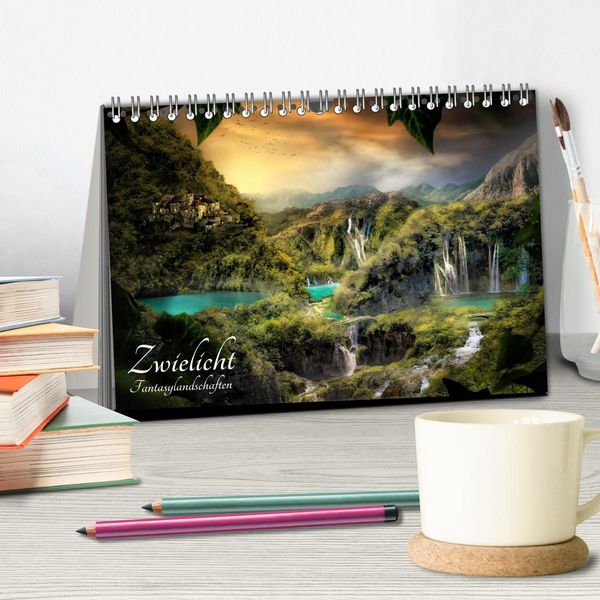 Produktbild: Zwielicht - Fantasylandschaften (Tischkalender 2026 DIN A5 quer), CALVENDO Monatskalender