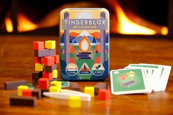Produktbild: Tinderblox &ndash; am Lagerfeuer &ndash; Geschicklichkeitsspiel (DE)