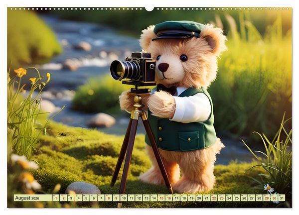 Produktbild: Einfach b&auml;rig - Eine b&auml;rige Reise durch den Teddyalltag (Wandkalender 2026 DIN A2 quer), CALVENDO Monatskalender