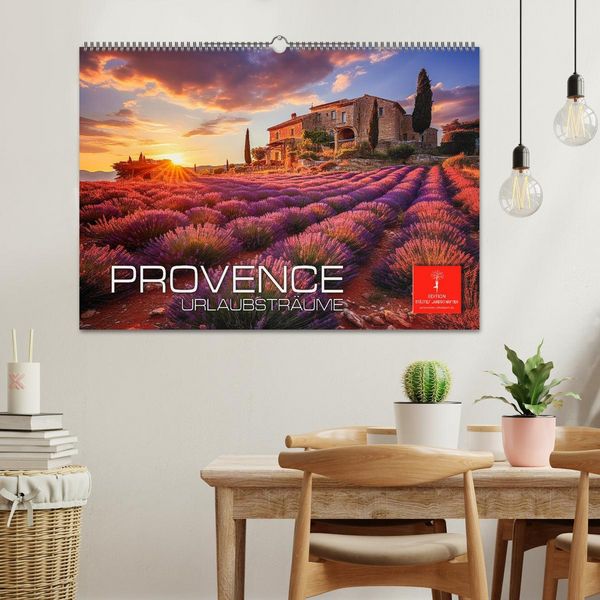 Produktbild: Provence Urlaubstr&auml;ume (Wandkalender 2026 DIN A2 quer), CALVENDO Monatskalender