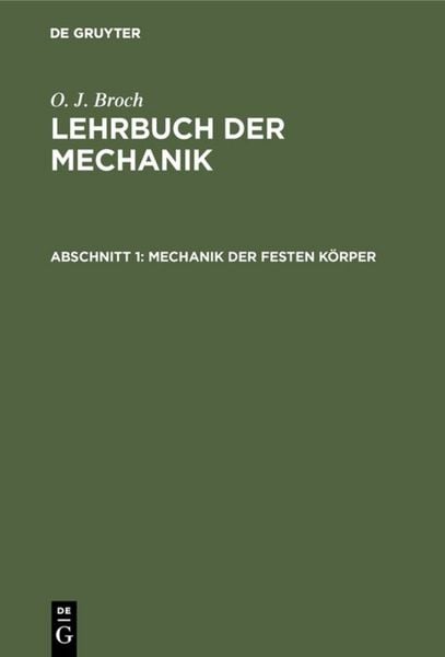 Produktbild: Mechanik der festen K&ouml;rper