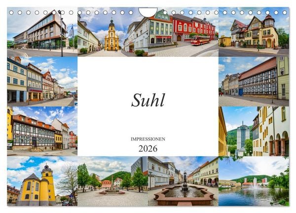Produktbild: Suhl Impressionen (Wandkalender 2026 DIN A4 quer), CALVENDO Monatskalender