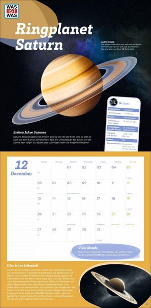 Produktbild: WAS IST WAS Entdecke das Weltall Broschurkalender 2027