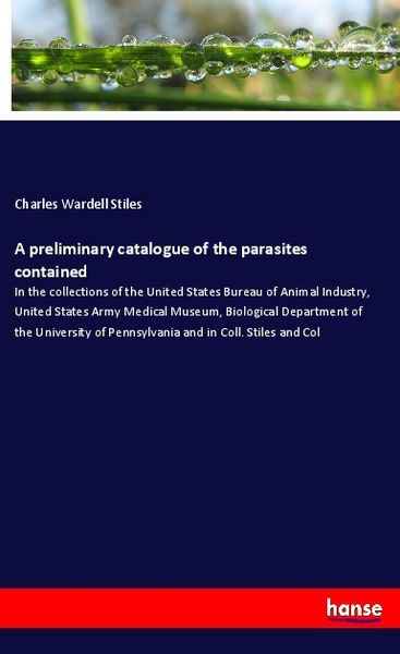 Produktbild: A preliminary catalogue of the parasites contained