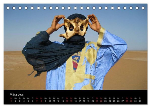 Produktbild: Sahara W&uuml;stentrekking (Tischkalender 2026 DIN A5 quer), CALVENDO Monatskalender
