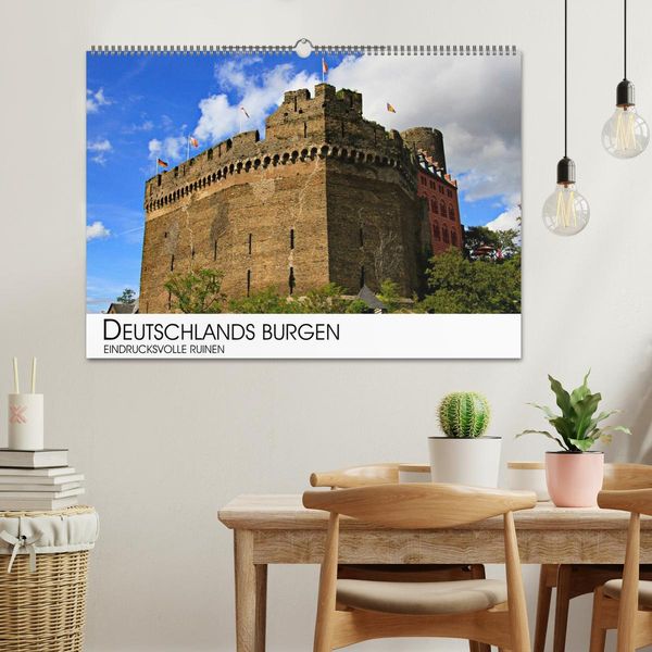Deutschlands Burgen - eindrucksvolle Ruinen (Wandkalender 2025 DIN A2 quer), CALVENDO Monatskalender