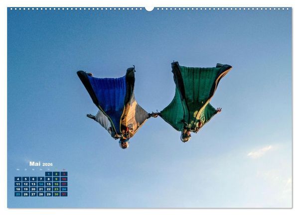 Produktbild: Base Jumping Adrenalin- Kick (hochwertiger Premium Wandkalender 2026 DIN A2 quer), Kunstdruck in Hochglanz