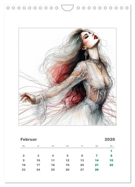 Produktbild: Im Rhythmus der Leidenschaft (Wandkalender 2026 DIN A4 hoch), CALVENDO Monatskalender