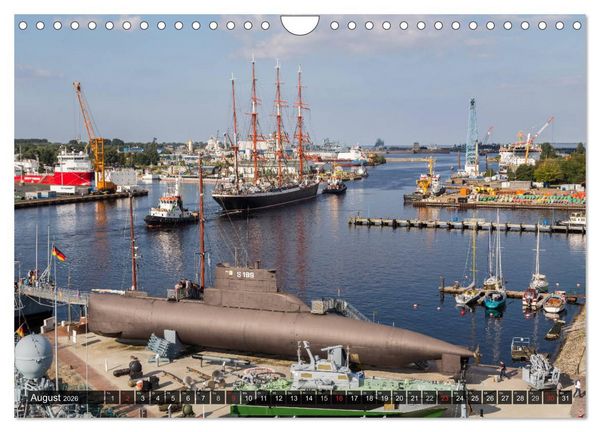 Produktbild: Wilhelmshaven maritim (Wandkalender 2026 DIN A4 quer), CALVENDO Monatskalender