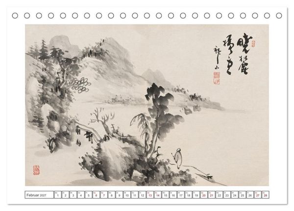 Produktbild: Yoshitsugu Haizan (Tischkalender 2027 DIN A5 quer), CALVENDO Monatskalender