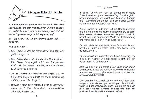 Produktbild: Hypnosetexte zum Vorlesen und selber Zusammenstellen 9