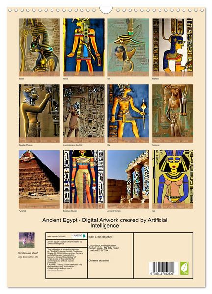 Produktbild: Ancient Egypt - Digital Artwork created by Artificial Intelligence (Wall Calendar 2026 DIN A3 portrait), CALVENDO 12 Month Wall Calendar