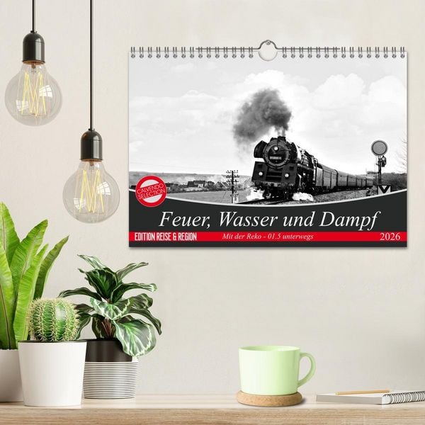 Produktbild: Feuer, Wasser und Dampf (Wandkalender 2026 DIN A4 quer), CALVENDO Monatskalender